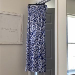 Old navy blue/white maternity dress